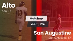 Matchup: Alto  vs. San Augustine  2016