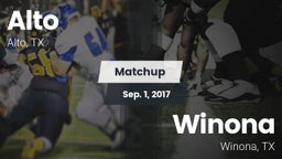 Matchup: Alto  vs. Winona  2017