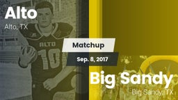 Matchup: Alto  vs. Big Sandy  2017