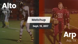 Matchup: Alto  vs. Arp  2017