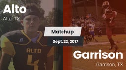 Matchup: Alto  vs. Garrison  2017