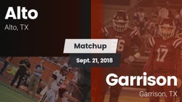 Matchup: Alto  vs. Garrison  2018