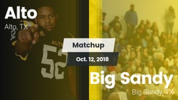 Matchup: Alto  vs. Big Sandy  2018