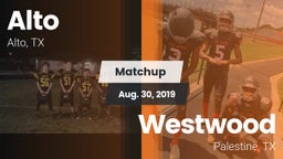 Matchup: Alto  vs. Westwood  2019
