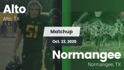 Matchup: Alto  vs. Normangee  2020