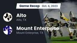 Recap: Alto  vs. Mount Enterprise  2023