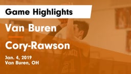 Van Buren  vs Cory-Rawson  Game Highlights - Jan. 4, 2019