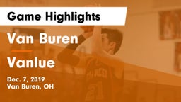 Van Buren  vs Vanlue  Game Highlights - Dec. 7, 2019