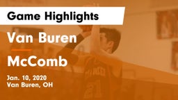 Van Buren  vs McComb  Game Highlights - Jan. 10, 2020