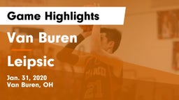 Van Buren  vs Leipsic  Game Highlights - Jan. 31, 2020
