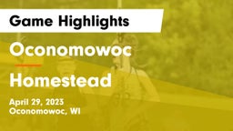 Oconomowoc  vs Homestead  Game Highlights - April 29, 2023