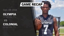 Recap: Olympia  vs. Colonial  2016