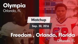 Matchup: Olympia  vs. Freedom , Orlando, Florida 2016