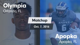 Matchup: Olympia  vs. Apopka  2016