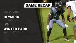 Recap: Olympia  vs. Winter Park  2016