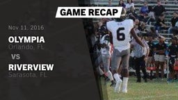 Recap: Olympia  vs. Riverview  2016