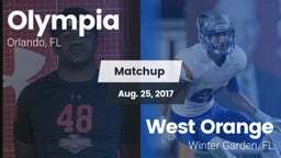 Matchup: Olympia  vs. West Orange  2017
