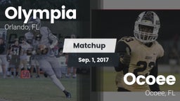 Matchup: Olympia  vs. Ocoee  2017