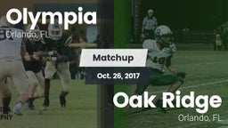 Matchup: Olympia  vs. Oak Ridge  2017
