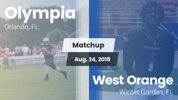 Matchup: Olympia  vs. West Orange  2018