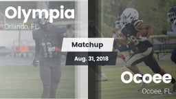 Matchup: Olympia  vs. Ocoee  2018
