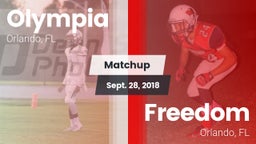 Matchup: Olympia  vs. Freedom  2018