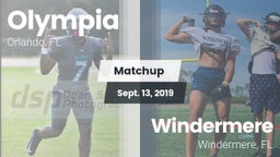 Matchup: Olympia  vs. Windermere  2019