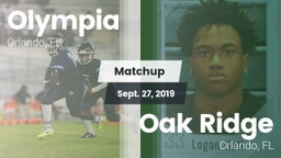 Matchup: Olympia  vs. Oak Ridge  2019