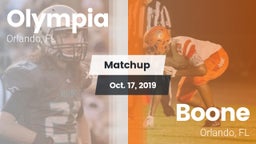 Matchup: Olympia  vs. Boone  2019