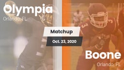Matchup: Olympia  vs. Boone  2020