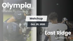 Matchup: Olympia  vs. East Ridge  2020