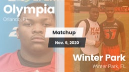 Matchup: Olympia  vs. Winter Park  2020