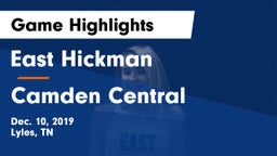 East Hickman  vs Camden Central  Game Highlights - Dec. 10, 2019