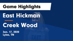 East Hickman  vs Creek Wood  Game Highlights - Jan. 17, 2020