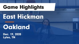 East Hickman  vs Oakland  Game Highlights - Dec. 19, 2020