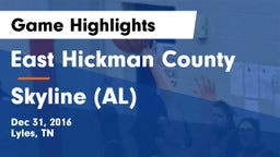 East Hickman County  vs Skyline (AL) Game Highlights - Dec 31, 2016