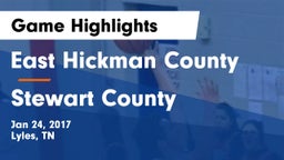 East Hickman County  vs Stewart County  Game Highlights - Jan 24, 2017
