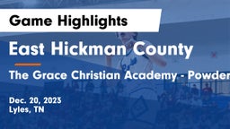 East Hickman County  vs The Grace Christian Academy - Powder Springs, GA Game Highlights - Dec. 20, 2023