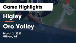 Higley  vs Oro Valley Game Highlights - March 2, 2022