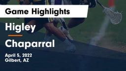 Higley  vs Chaparral  Game Highlights - April 5, 2022
