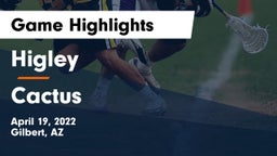 Higley  vs Cactus  Game Highlights - April 19, 2022