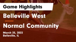 Belleville West  vs Normal Community Game Highlights - March 25, 2022