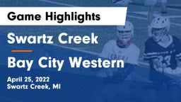 Swartz Creek  vs Bay City Western  Game Highlights - April 25, 2022