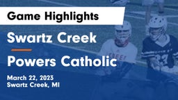 Swartz Creek  vs Powers Catholic  Game Highlights - March 22, 2023