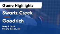Swartz Creek  vs Goodrich  Game Highlights - May 3, 2024