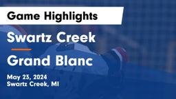 Swartz Creek  vs Grand Blanc  Game Highlights - May 23, 2024
