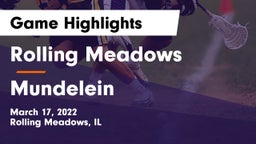 Rolling Meadows  vs Mundelein  Game Highlights - March 17, 2022