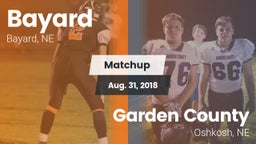 Matchup: Bayard  vs. Garden County  2018