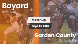 Matchup: Bayard  vs. Garden County  2020