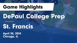 DePaul College Prep vs St. Francis  Game Highlights - April 30, 2024